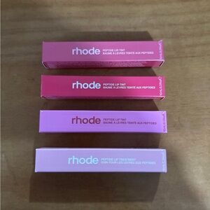 RHODE Red and Pink Lip Balm & Gloss Set
